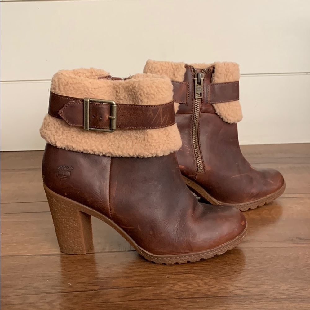 Timberland Brown Leather Ankle Boots